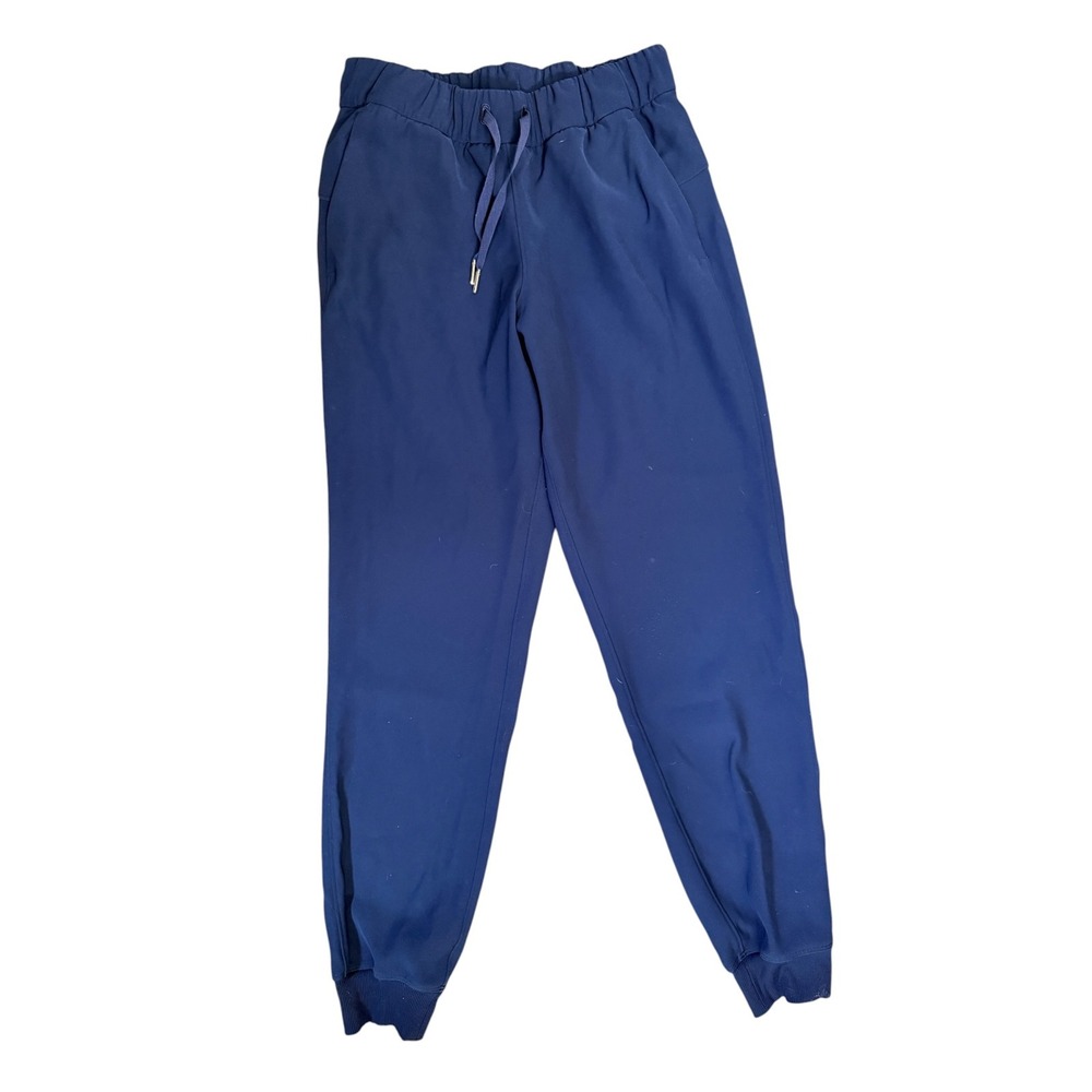 Lululemon Joggers On the Fly Woven Navy Blue Size 4 - Picture 2 of 5